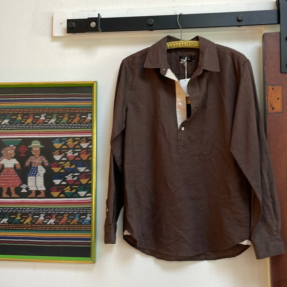 Men’s linen/cotton casual shirt